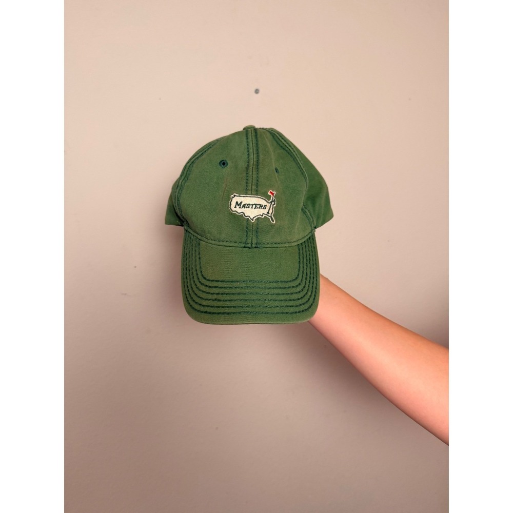 American Needle Masters Golf Tournament Green Dad Hat Est 1934 Adjustable Cap